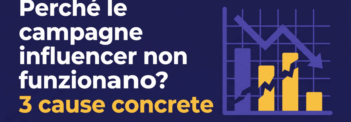 Perché le campagne influencer non funzionano: 3 cause concrete — guida pratica Reklame